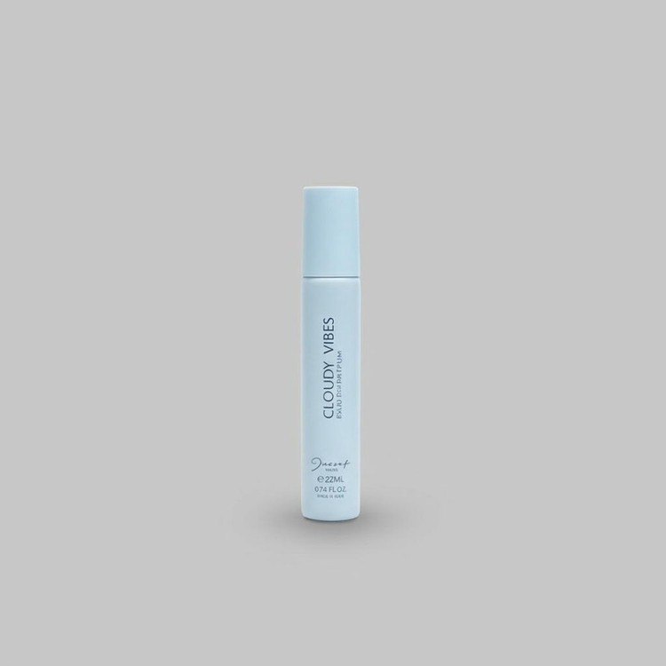 عطر جیبی زنانه ژک ساف مدل Cloudy Vibes با رایحه معتدل و شیرین حجم 22 میلیلیتر