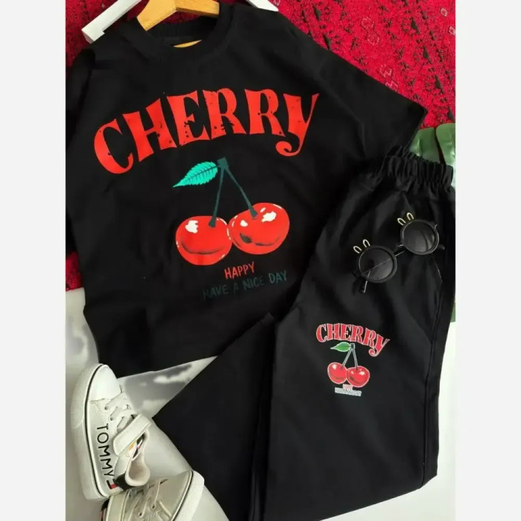 ست بلوز و شلوار گیلاس پنبه و کتان کش سفید سایز 50