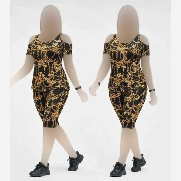 ست تاپ و شلوارک زنانه ویسکوز الیزه فول کش مدل سودا