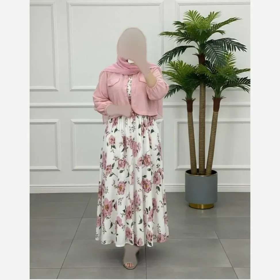 کت و سارافون زنانه دیبا جنس حریر شانتون فری سایز تا 48