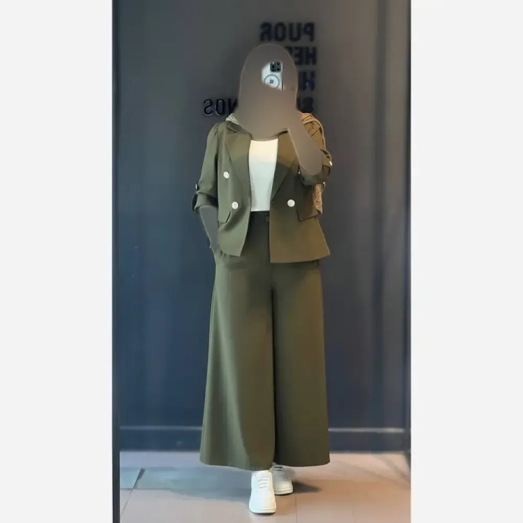 کت شلوار لنین نچرال زنانه مدل سوگل خنک تابستانی