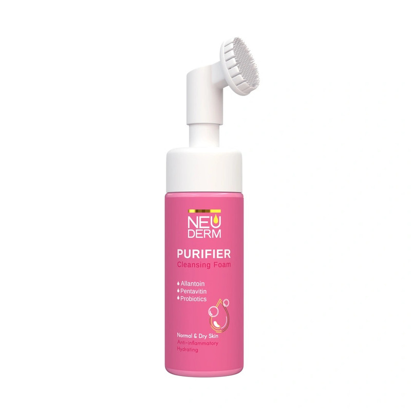فوم شست‌وشوی صورت نئودرم مدل Purifier مناسب برای انواع پوست حجم 150 میلی‌لیتر