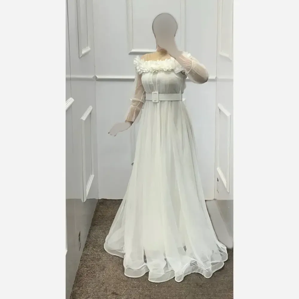 پیراهن بلند زنانه جنس تور کش کمربنددار رنگ بندی متنوع سایز 1 تا 5