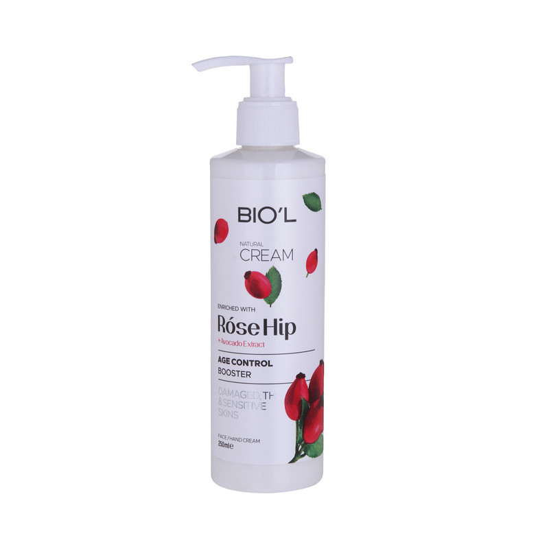 کرم مرطوب کننده دست و صورت بیول مدل Rose Hip مناسب برای پوستهای آسیبدیده و حساس حجم 250 میلیلیتر