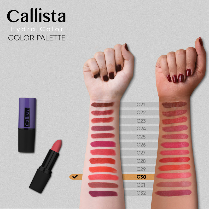 رژ لب جامد کالیستا سری Hydra Color شماره C30