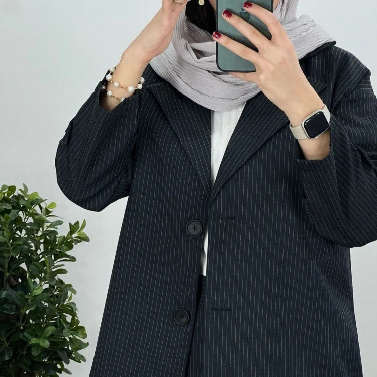 کت شلوار زنانه دیپلمات پرشیا مدل آسو رنگ مشکی سرمه ای طوسی سایز بزرگ