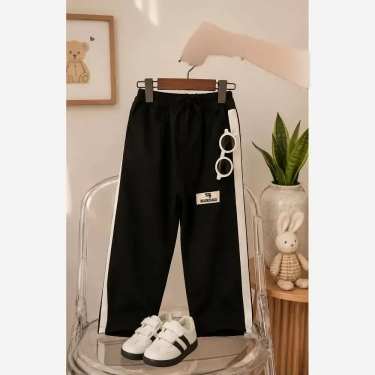 شلوار تک نواری اسپورت ملانژ گلکسی لاکرا سایز 80 تا 95