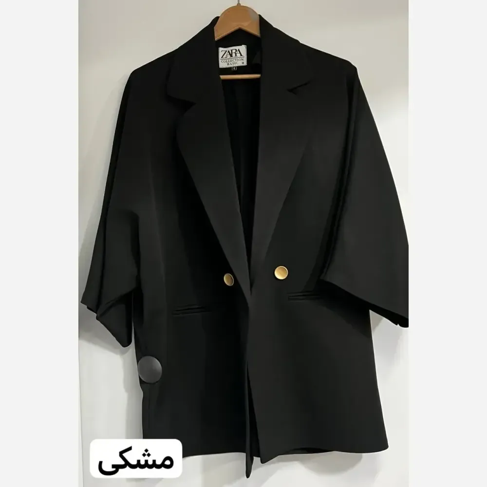 کت زنانه کرپ مازراتی مدل همتا رنگ مشکی