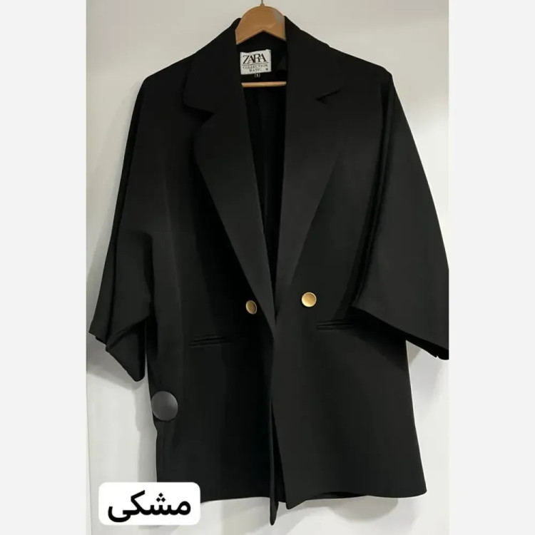 کت زنانه کرپ مازراتی مدل همتا رنگ مشکی
