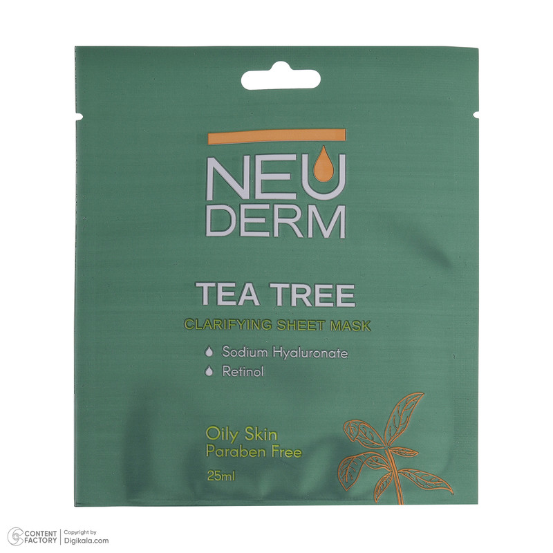 ماسک صورت نئودرم مدل Tea-Tree حجم 25 میلی لیتر
