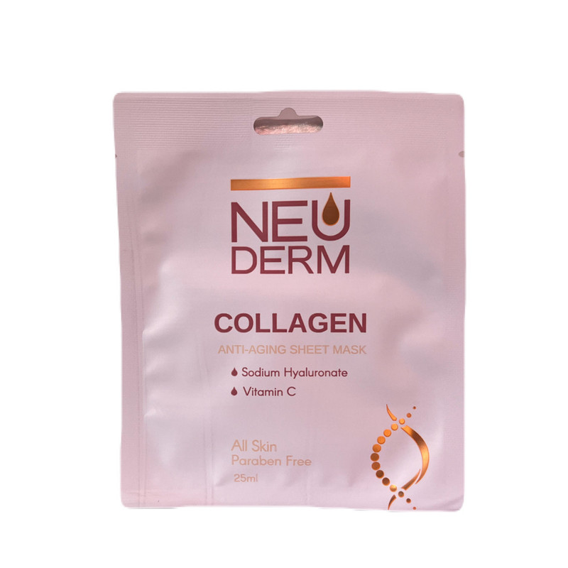 ماسک صورت نئودرم مدل collagen حجم 25 میلی لیتر