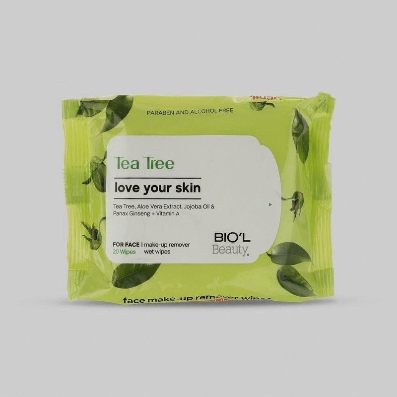 دستمال مرطوب بیول مدل Tea Tree بسته 20 عددی