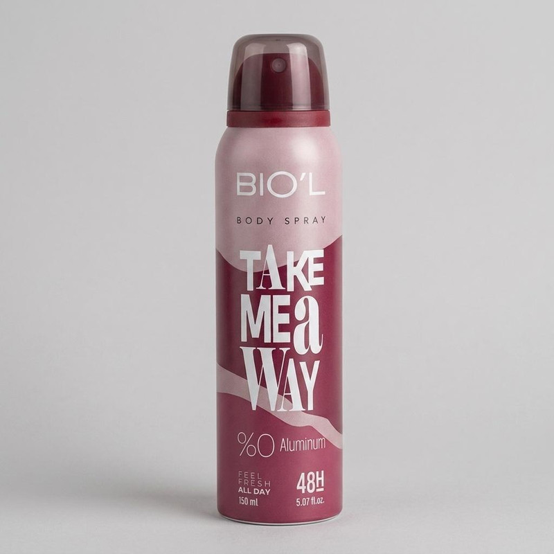 اسپری بدن مردانه بیول مدل TAKE ME AWAY حجم 150 میلی‌لیتر