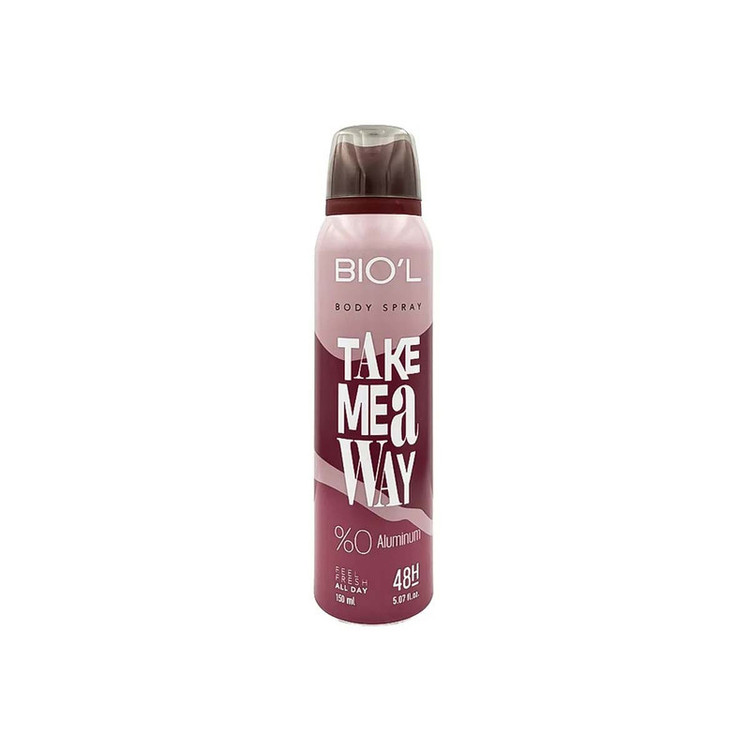 اسپری بدن مردانه بیول مدل TAKE ME AWAY حجم 150 میلیلیتر
