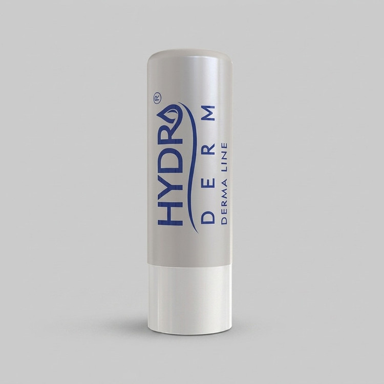 بالم نرمکننده و التیامبخش لب هیدرودرم مدل DERMA LINE التیامدهنده لبهای خشک و ترکدار با مواد مرطوبکننده