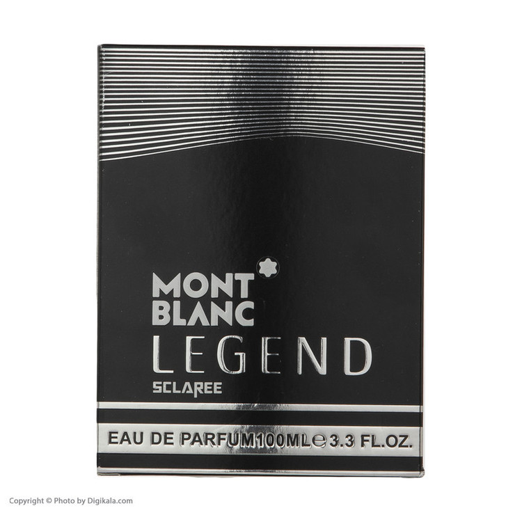 ادو پرفیوم مردانه اسکلاره مدل Mont Blanc Legend با رایحه شیرین و خنک حجم 100 میلی لیتر
