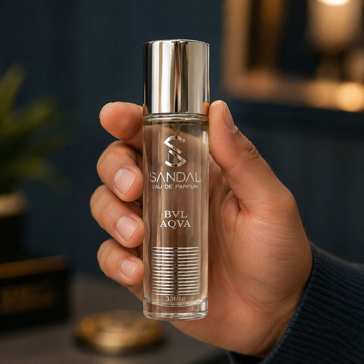 عطر جیبی مردانه صندل مدل آکوا بولگاری حجم 33 میلی لیتر