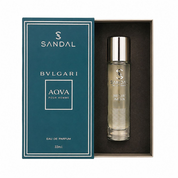 عطر جیبی مردانه صندل مدل آکوا بولگاری حجم 33 میلی لیتر