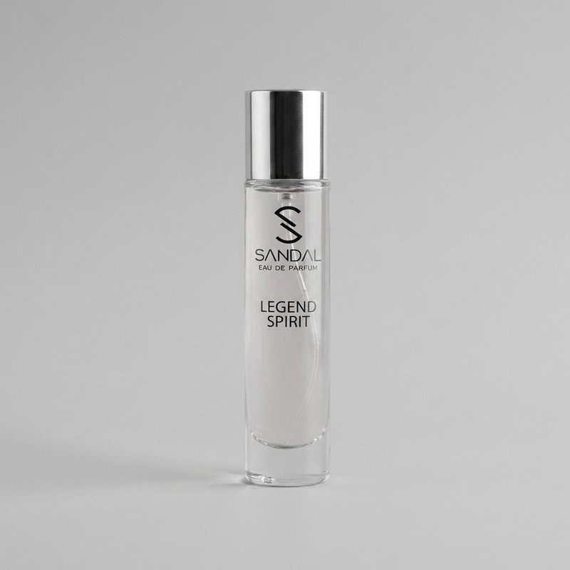 عطر جیبی مردانه صندل مدل لجند اسپریت با رایحه خنک حجم 33 میلی لیتر