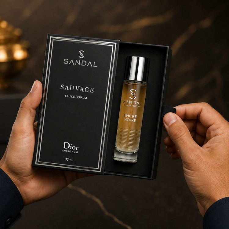 عطر جیبی مردانه صندل مدل ساواج حجم 33 میلی لیتر