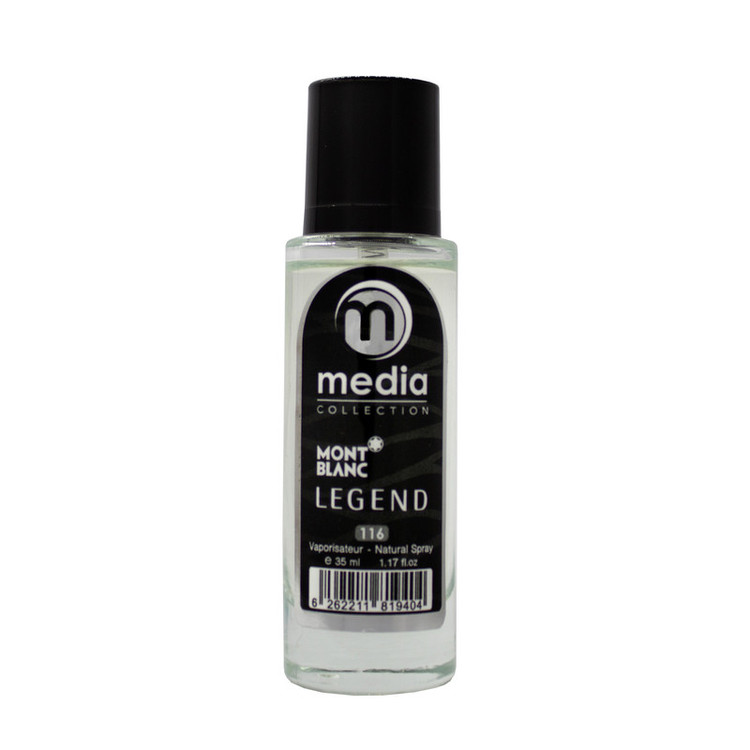 عطر جیبی مردانه مدیا مدل Mont Blanc Legend حجم 35 میلی لیتر