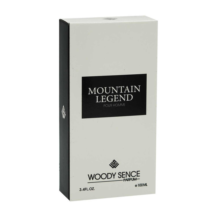 ادو پرفیوم مردانه وودی سنس مدل MOUNTAIN LEGEND با رایحه شیرین و خنک حجم 100 میلی لیتر