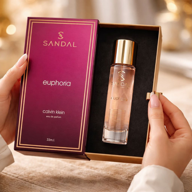 عطر جیبی زنانه صندل مدل ایفوریا حجم 33 میلی لیتر