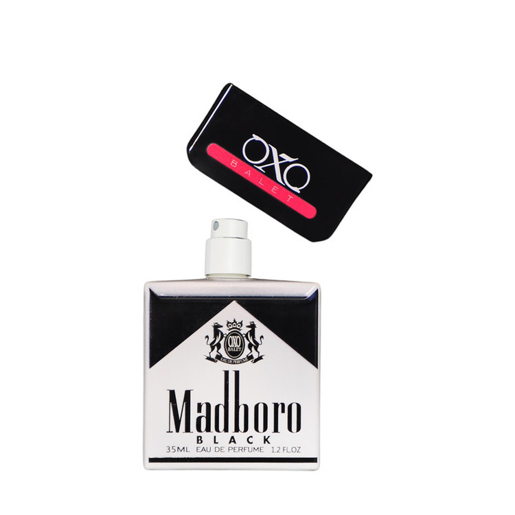 عطر جیبی مردانه اکس بالت مدل madboro black با رایحه خنک حجم 35 میلیلیتر