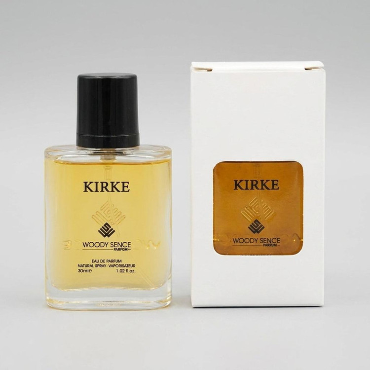 عطر جیبی وودی سنس مدل KIRKE با رایحه گرم حجم 30 میلیلیتر