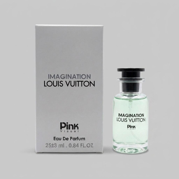 عطر جیبی مردانه پینک ویژوآل مدل لویی ویتون ایمیجینیشن با رایحه خنک و مرکباتی حجم ۲۵ میلیلیتر