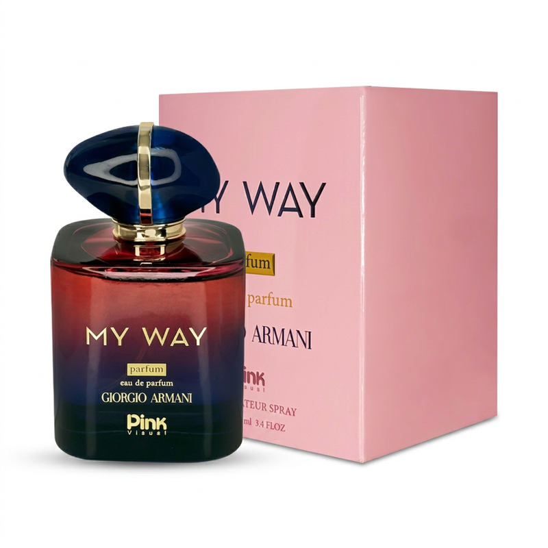 ادوپرفیوم زنانه پینک ویژوآل مدل My Way با رایحه معتدل حجم 100 میلی‌لیتر