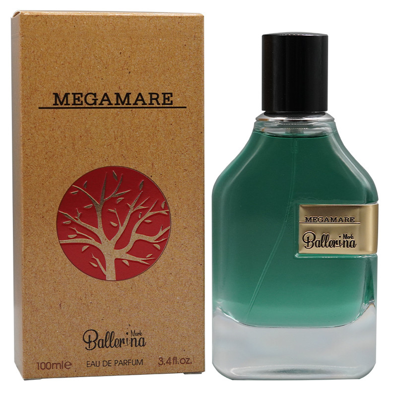 ادوپرفیوم بالرینا مدل مگاماره MEGAMARE با رایحه خنک، تلخ حجم 100 میلیلیتر