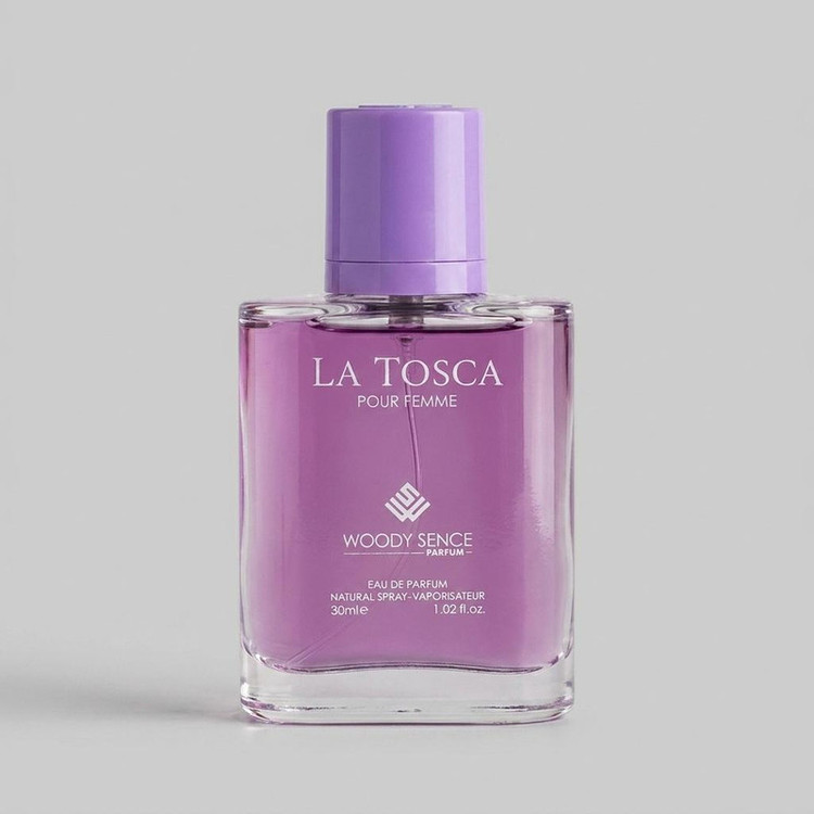 عطر جیبی زنانه وودی سنس مدل لاتوسکا LA TOSCA حجم 30 میلی لیتر