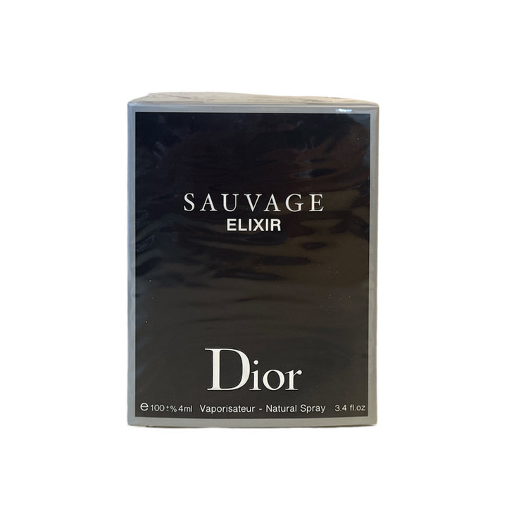 ادو پرفیوم مردانه نیو پرستیژ کالر مدل Sauvage elixir رایحه گرم حجم ۱۰۰ میلی لیتر