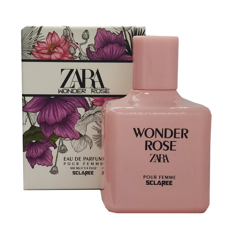 ادوپرفیوم زنانه اسکلاره مدل Wonder Rose zara با رایحه شیرین حجم 100 میلیلیتر