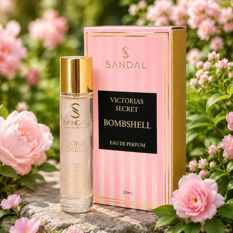 عظر جیبی زنانه صندل مدل victoria secret bombshell حجم 33 میلی لیتر