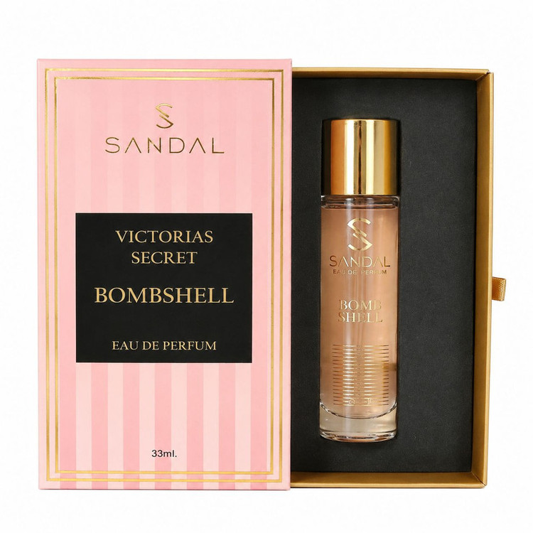 عظر جیبی زنانه صندل مدل victoria secret bombshell حجم 33 میلی لیتر