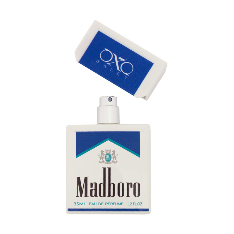 عطر جیبی مردانه اکس بالت مدل madboro blue با رایحه خنک حجم 35 میلیلیتر