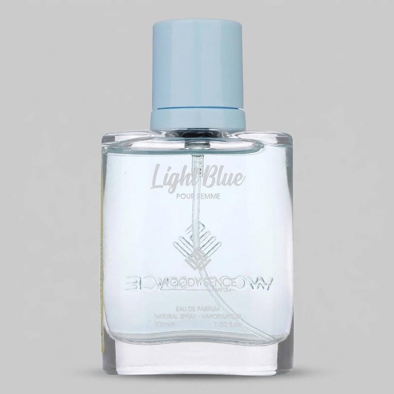 عطر جیبی زنانه وودی سنس مدل Light Blue حجم 30 میلی‌لیتر