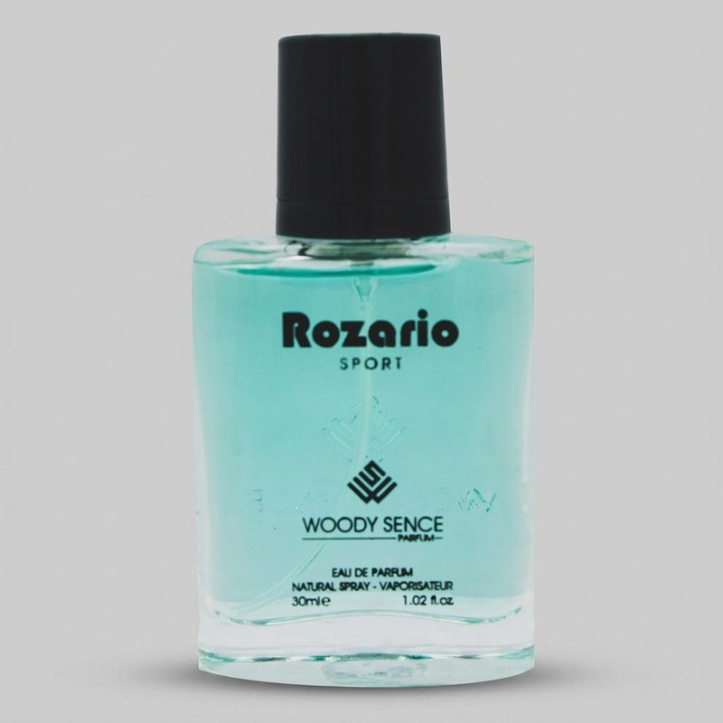 عطر جیبی مردانه وودی سنس مدل Rozario  حجم 30 میلی لیتر