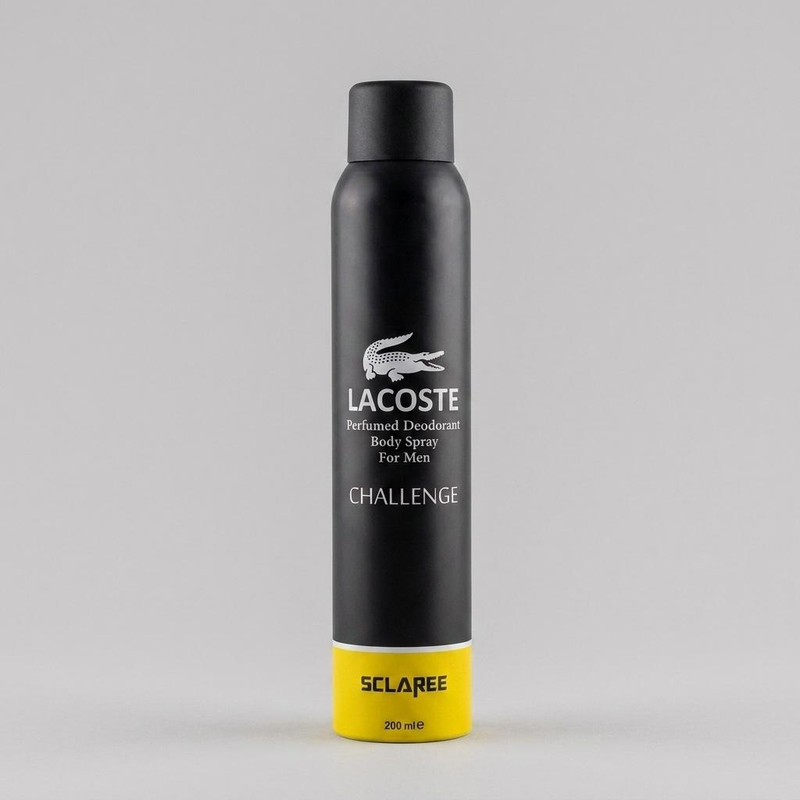 اسپری خوشبو کننده بدن مردانه اسکلاره مدل Lacoste challenge حجم 200 میلی لیتر