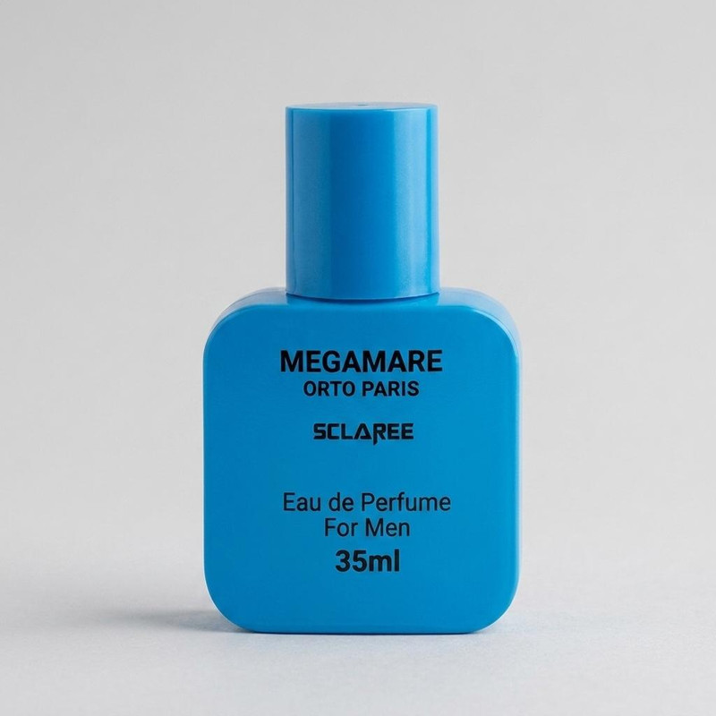 عطر جیبی مردانه اسکلاره مدل Megamare orto paris با رایحه خنک حجم 35 میلی‌لیتر