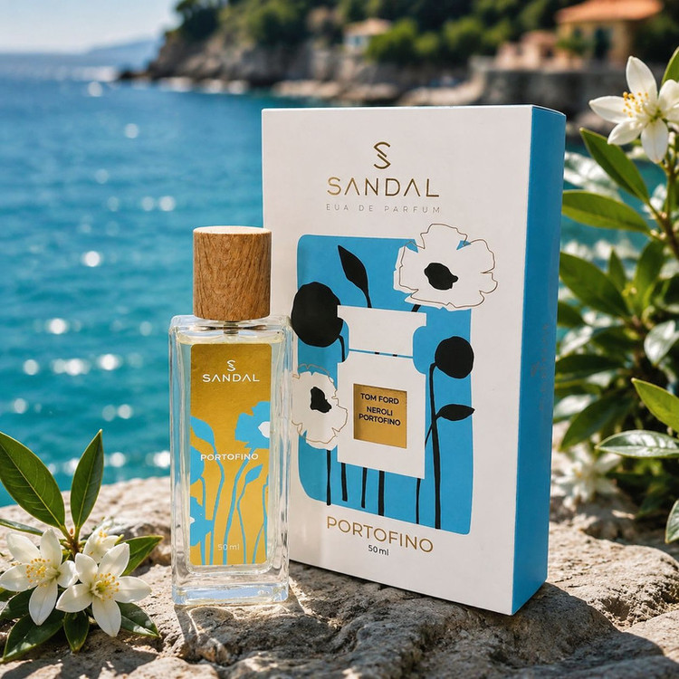 ادو پرفیوم مردانه صندل مدل tomford portofino با رایحه خنک حجم 50 میلی لیتر