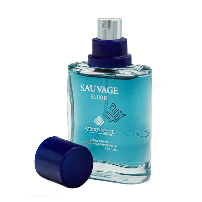 عطر جیبی مردانه وودی سنس مدل SAUVAGE ELIXIR حجم 30 میلی لیتر