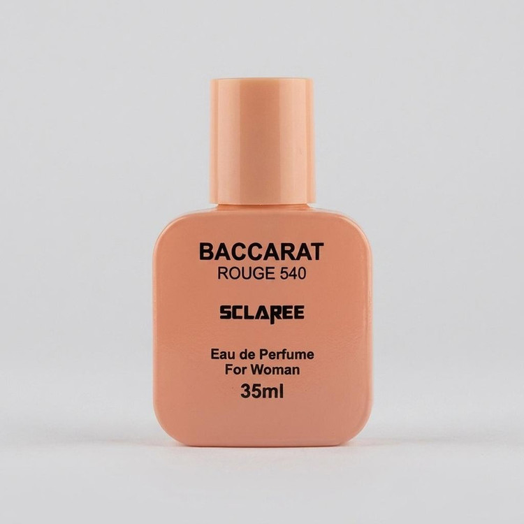 عطر جیبی زنانه اسکلاره مدل Baccarat با رایحه گرم، چوبی و تند حجم 35 میلیلیتر