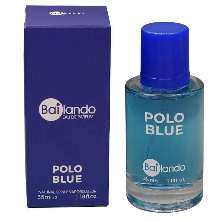 عطر جیبی مردانه بایلندو مدل POLO BLUE با رایحه خنک حجم 35 میلیلیتر