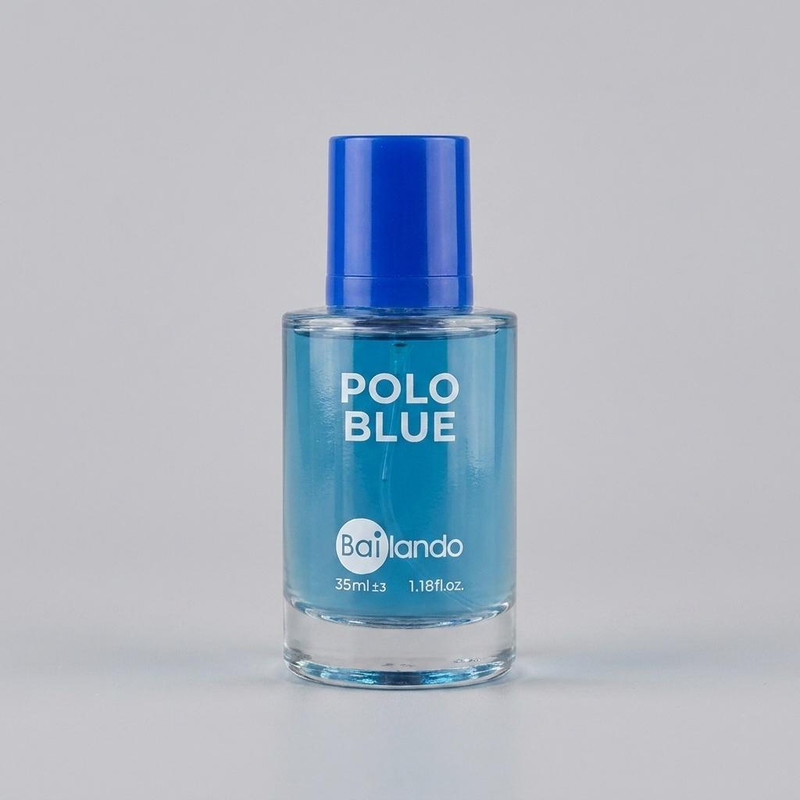 عطر جیبی مردانه بایلندو مدل POLO BLUE با رایحه خنک حجم 35 میلی‌لیتر