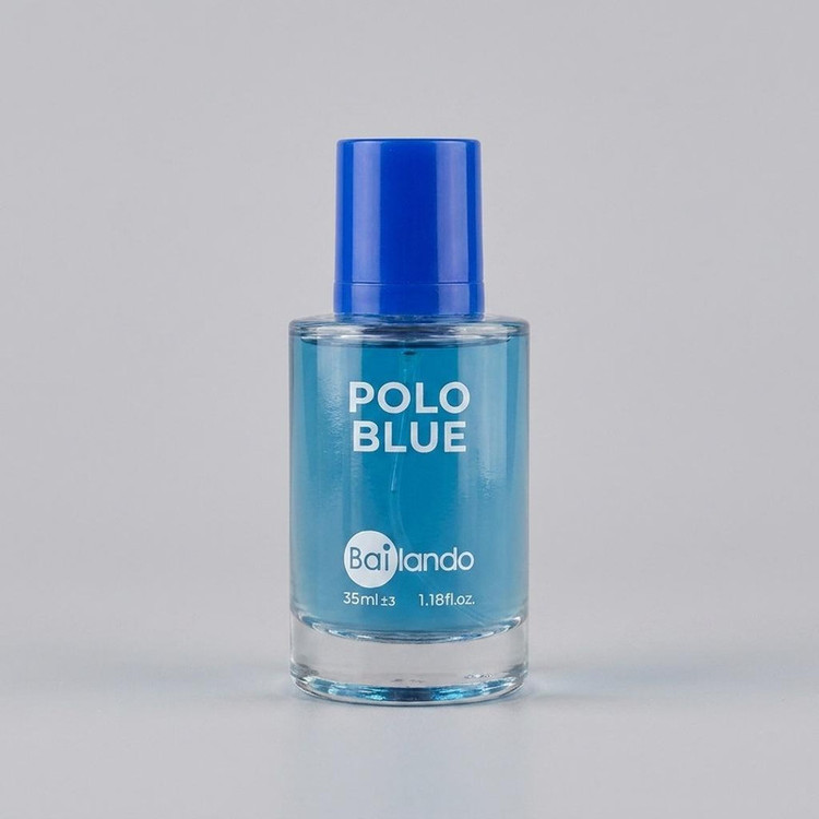 عطر جیبی مردانه بایلندو مدل POLO BLUE با رایحه خنک حجم 35 میلیلیتر