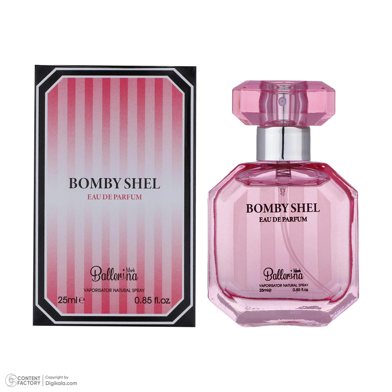 ادوپرفیوم زنانه بالرینا مدل BOMBY SHEL حجم 25 میلیلیتر