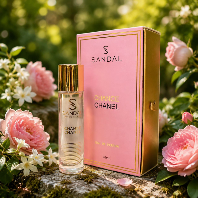 عطر جیبی زنانه صندل مدل چنس چنل حجم 33 میلی لیتر